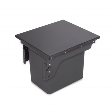 Recycle 35L poubelle de recyclage avec montage latéral, Gris anthracite Recycle 35L poubelle de recyclage avec montage latéral, Gris anthracite