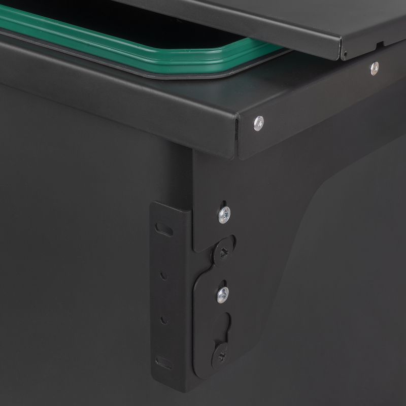 Recycle 35L poubelle de recyclage avec montage latéral, Gris anthracite