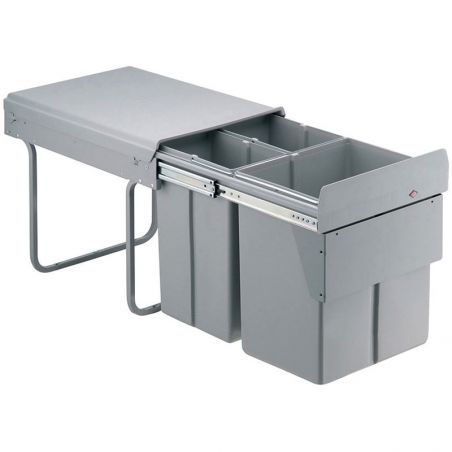 Poubelle coulissante 40L 3 bacs Poubelle coulissante 40L 3 bacs