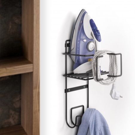 Porte-fer et planche à repasser, Gris anthracite Porte-fer et planche à repasser, Gris anthracite