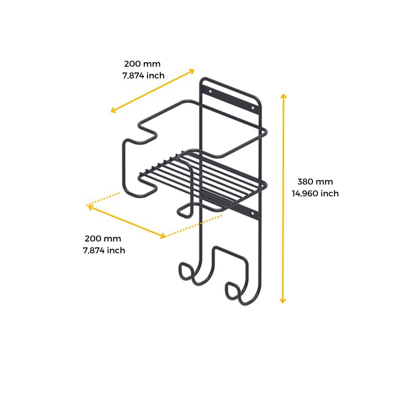 Porte-fer et planche à repasser, Gris anthracite