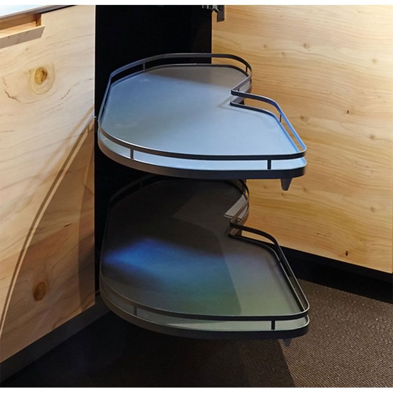 Ferrure Lemans II Arena Style Anthracite Sens Gauche sans amortisseur pour porte de 600 mm