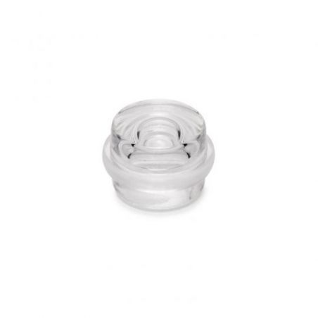Lot de 6 butées de porte cylindriques adhésives, fixation au sol, Transparent Lot de 6 butées de porte cylindriques adhésives, fixation au sol, Transparent