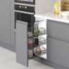Chariot coulissant TitaneStar avec amortisseur pour caisson de 300 mm, Gris anthracite Chariot coulissant TitaneStar avec amortisseur pour caisson de 300 mm, Gris anthracite