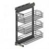 Chariot coulissant TitaneStar avec amortisseur pour caisson de 300 mm, Gris anthracite Chariot coulissant TitaneStar avec amortisseur pour caisson de 300 mm, Gris anthracite