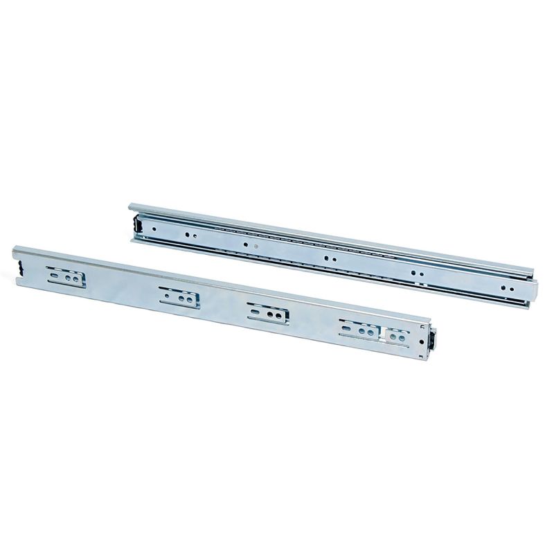 Lot de 5 coulisses roulement à billes, hauteur 45mm, profondeur 650mm, sortie totale