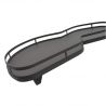 Ferrure Lemans II Arena Style Anthracite Sens Gauche avec amortisseur pour porte de 600 mm Ferrure Lemans II Arena Style Anthracite Sens Gauche avec amortisseur pour porte de 600 mm