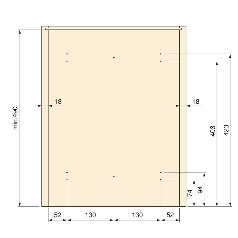 Poubelle de recyclage 2 bacs de 16 L, fixation par le bas et extraction manuelle, Gris anthracite