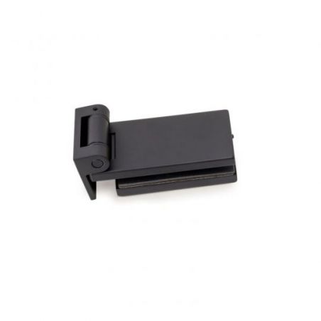 Charnière 40 mm pour porte en verre avec garniture, pour porte de 8-12mm, Noir Charnière 40 mm pour porte en verre avec garniture, pour porte de 8-12mm, Noir