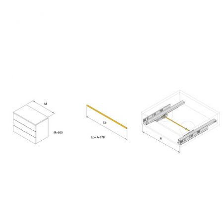 Barre stabilisatrice pour synchronisation des coulisses Vertex avec Push Synchro 2, Aluminium