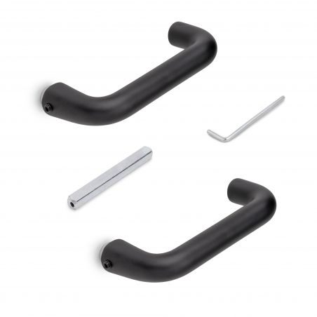 Poignées pour serrure de porte en verre, Modèle en U, Noir Poignées pour serrure de porte en verre, Modèle en U, Noir