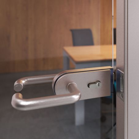 Poignées pour serrure de porte en verre, Modèle en U, Acier inoxydable Poignées pour serrure de porte en verre, Modèle en U, Acier inoxydable