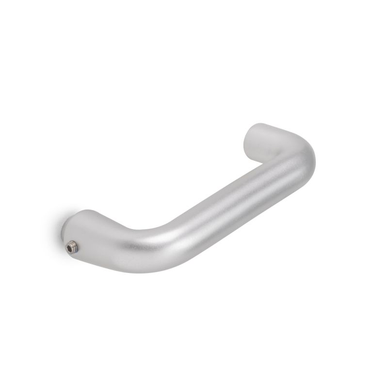 Poignées pour serrure de porte en verre, Modèle en U, Anodisé mat