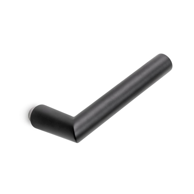 Poignées pour serrure de porte en verre, Modèle en L-R, Noir