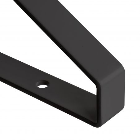 Jeu de 2 supports Shelf pour étagères en bois, forme triangulaire, Noir Jeu de 2 supports Shelf pour étagères en bois, forme triangulaire, Noir