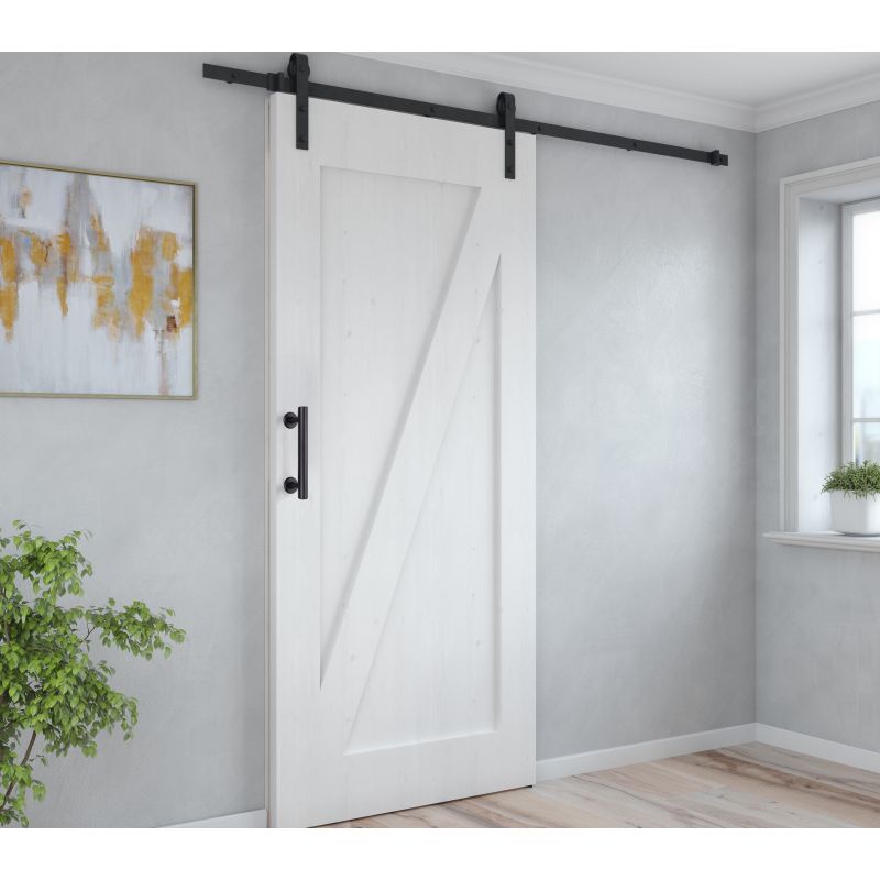 Poignée Pasadena pour porte coulissante en bois, Longueur 240 mm, Tige 180 mm, Noir