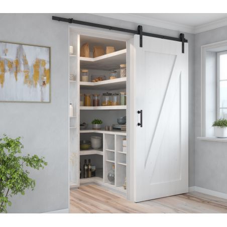 Poignée Pasadena pour porte coulissante en bois, Longueur 240 mm, Tige 180 mm, Noir Poignée Pasadena pour porte coulissante en bois, Longueur 240 mm, Tige 180 mm, Noir