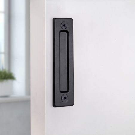 Poignée Pasadena pour porte coulissante en bois, Longueur 240 mm, Tige 180 mm, Noir Poignée Pasadena pour porte coulissante en bois, Longueur 240 mm, Tige 180 mm, Noir