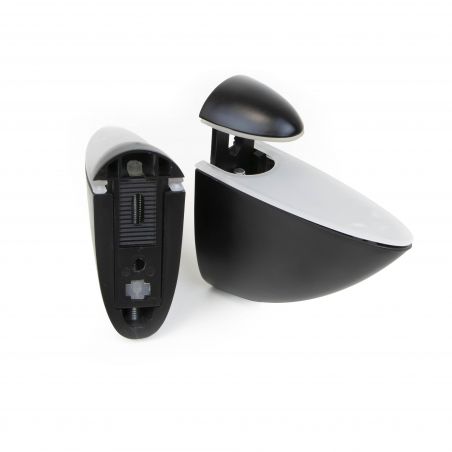 Jeu de 2 supports Pelican pour étagères en bois ou en verre, Noir Jeu de 2 supports Pelican pour étagères en bois ou en verre, Noir