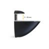 Jeu de 2 supports Pelican pour étagères en bois ou en verre, Noir Jeu de 2 supports Pelican pour étagères en bois ou en verre, Noir