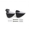 Jeu de 2 supports Pelican pour étagères en bois ou en verre, Noir Jeu de 2 supports Pelican pour étagères en bois ou en verre, Noir