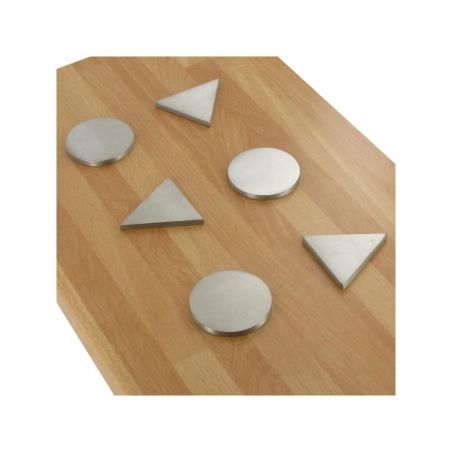 Repose plat en Inox triangles et ronds Repose plat en Inox triangles et ronds