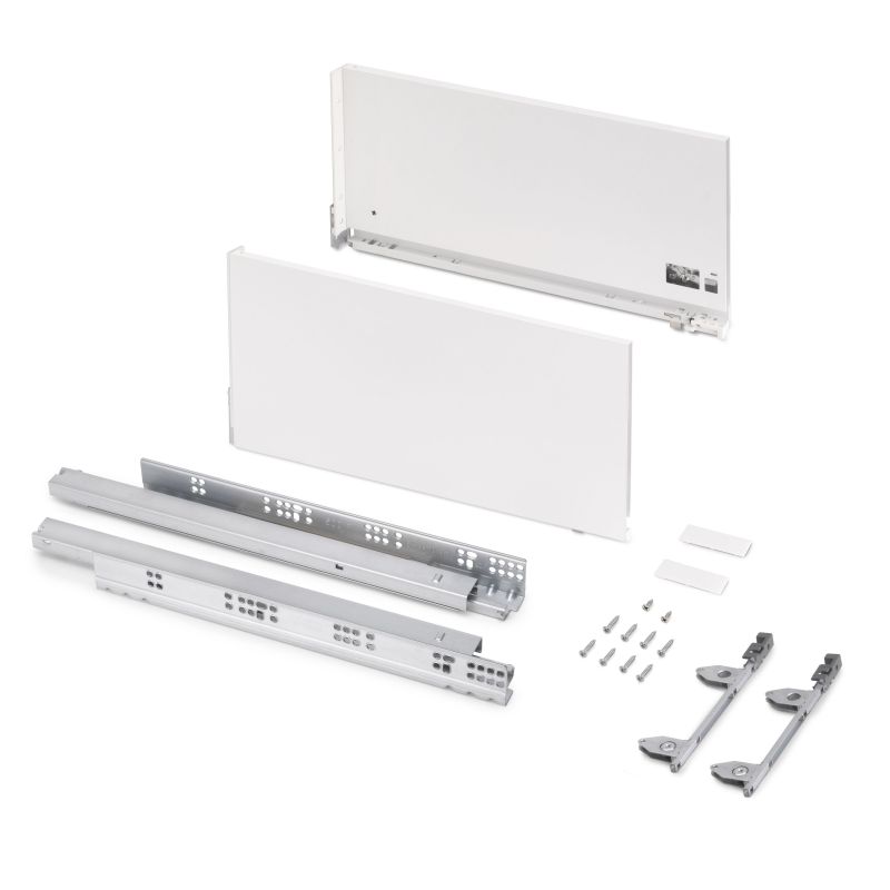 Tiroir Vertex 3D 60kg hauteur 242mm, Profondeur 500mm, Blanc