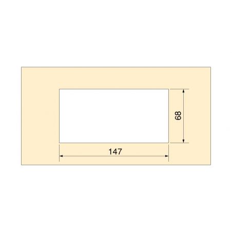 Passe-câbles de table Quadrum rectangulaire, 159x80mm, à encastrer, Noir Passe-câbles de table Quadrum rectangulaire, 159x80mm, à encastrer, Noir