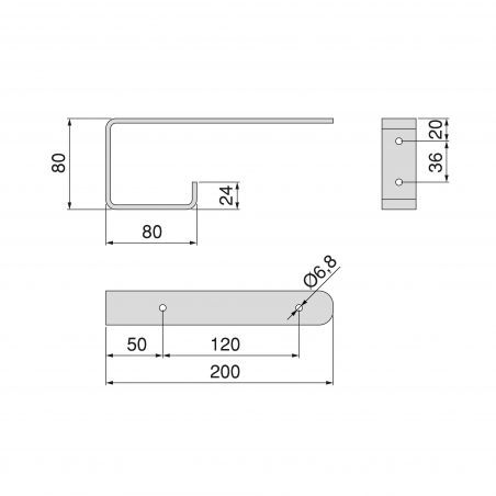 Jeu de 2 supports Shelf pour étagères en bois avec patère intégrée, Blanc Jeu de 2 supports Shelf pour étagères en bois avec patère intégrée, Blanc