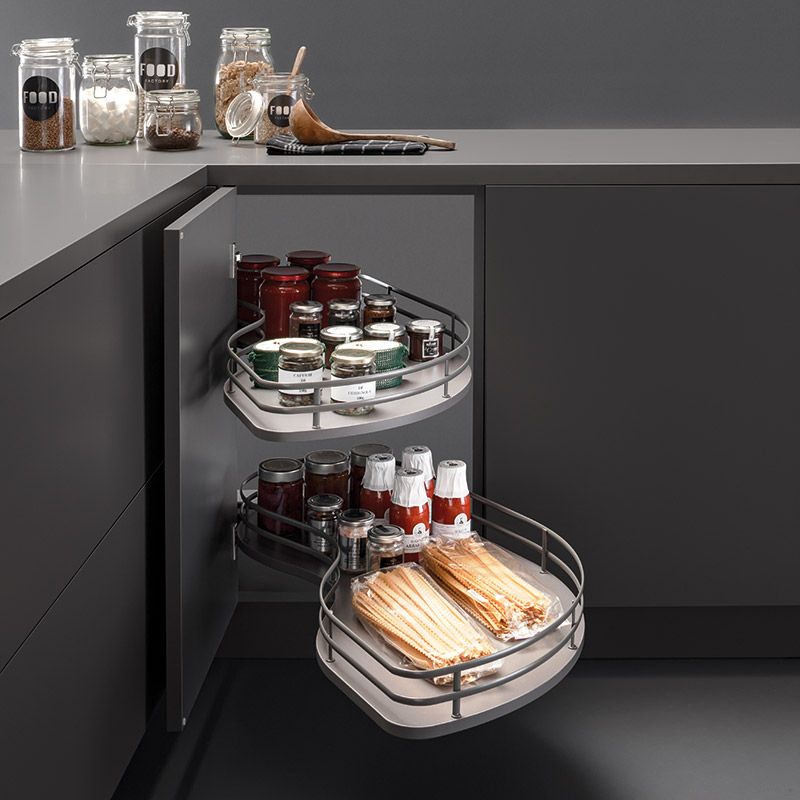 Ferrure Fly Moon Blanc Sens Droit sans amortisseur pour porte de 400 mm