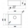 Corno Basso 4, Evier encastrable, acier inox Corno Basso 4, Evier encastrable, acier inox