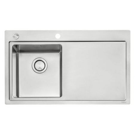 Corno Ora, Evier encastrable bac à gauche, acier inox Corno Ora, Evier encastrable bac à gauche, acier inox