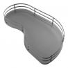 Ferrure Fly Moon Anthracite Sens Droit sans amortisseur pour porte de 400 mm Ferrure Fly Moon Anthracite Sens Droit sans amortisseur pour porte de 400 mm
