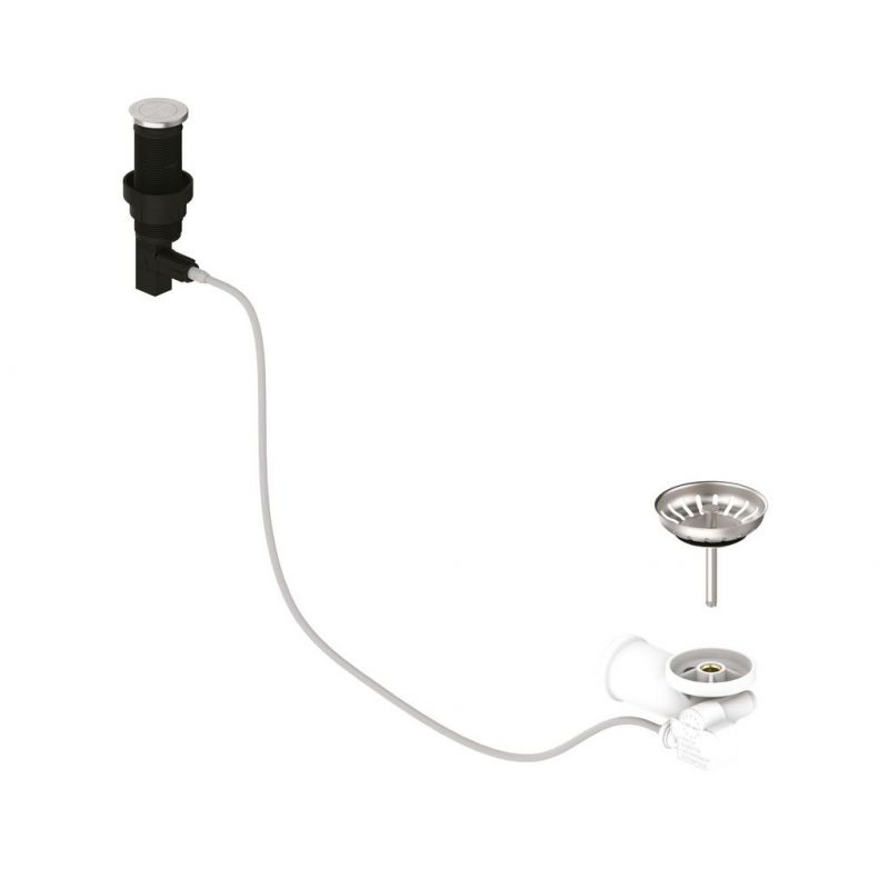 Robinetterie à excentrique à bouton, acier inox, forage Ø 35 mm Robinetterie à excentrique à bouton, acier inox, forage Ø 35 mm