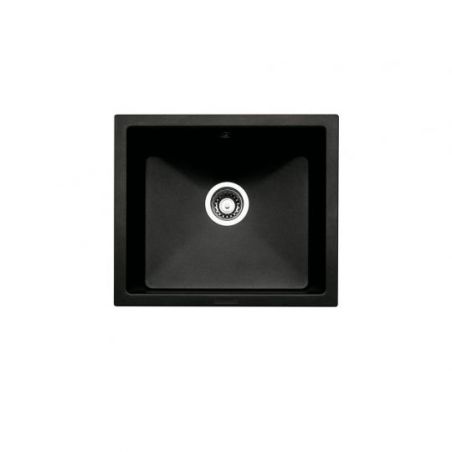 Singoli 600 - Lot Bac à encastrer par le bas, granite nero et mitigeur Drive 1S, acier inox/noir Singoli 600 - Lot Bac à encastrer par le bas, granite nero et mitigeur Drive 1S, acier inox/noir