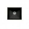 Singoli 600 - Lot Bac à encastrer par le bas, granite nero et mitigeur Drive 1S, acier inox/noir Singoli 600 - Lot Bac à encastrer par le bas, granite nero et mitigeur Drive 1S, acier inox/noir