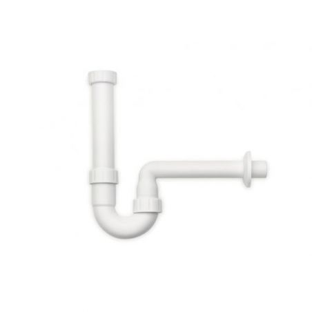 Siphon anti-odeur pour tuyaux salle de bain, blanc Siphon anti-odeur pour tuyaux salle de bain, blanc