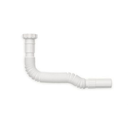 Tuyau de raccordement pour siphon de salle de bain, blanc Tuyau de raccordement pour siphon de salle de bain, blanc