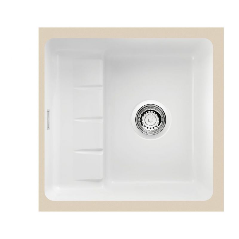 PickUP U, Bac à encastrer par le bas, Blanc mat