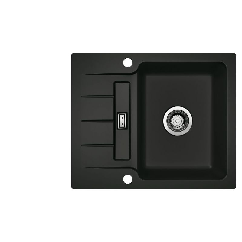 LineUP 2F, Evier à bord affleurant, Nero