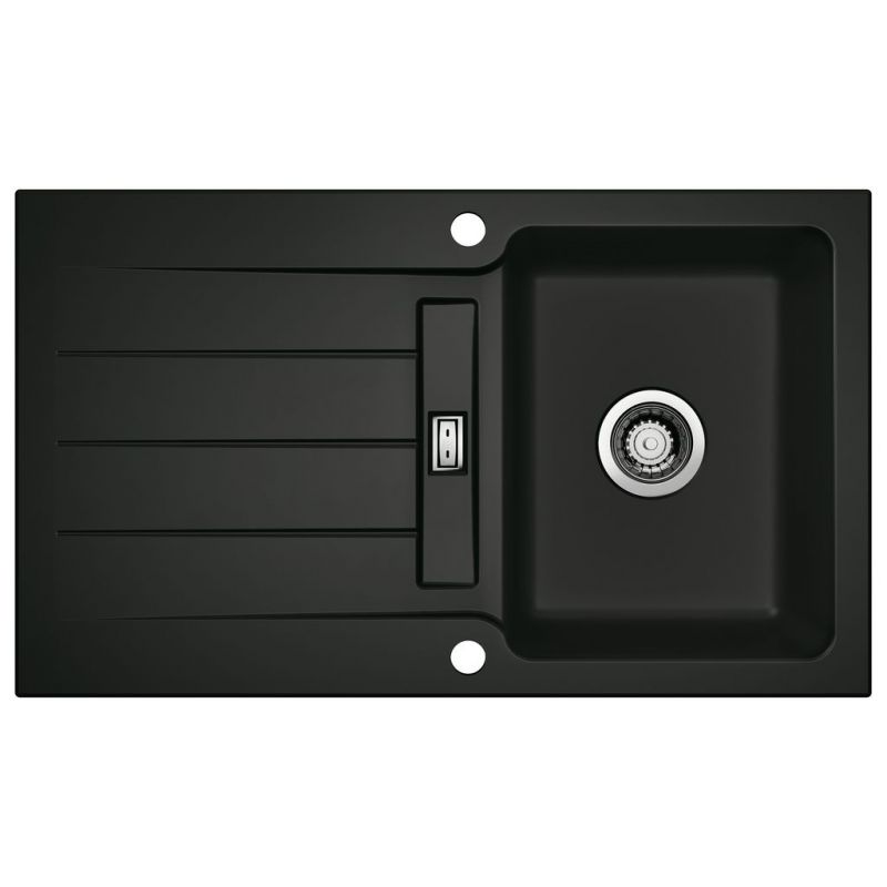 LineUP 1E, Evier encastrable, Nero