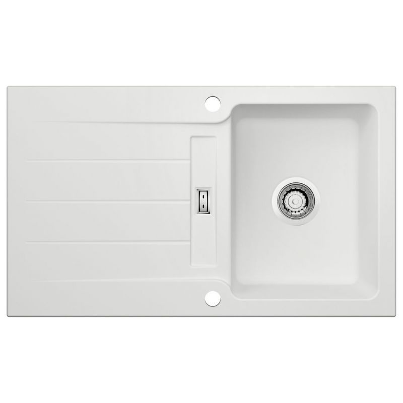 LineUP 1E, Evier encastrable, Blanc mat