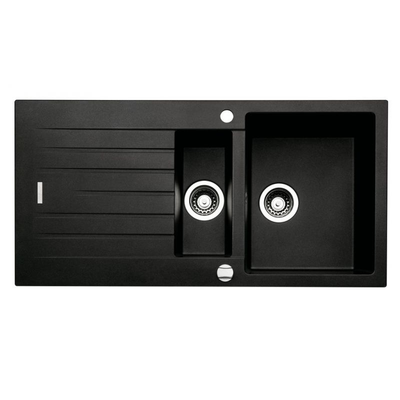 Angola 150, Evier encastrable, granite nero