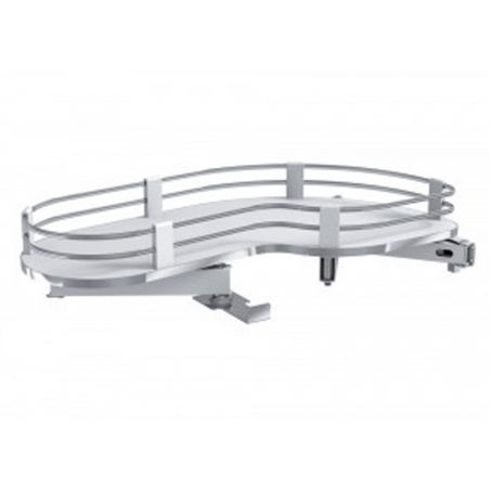Ferrure Uniko Blanc sans amortisseur pour porte de 450 mm Ferrure Uniko Blanc sans amortisseur pour porte de 450 mm