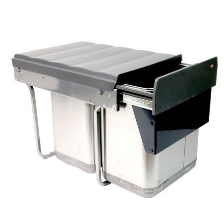 Poubelle coulissante 40L 3 bacs Poubelle coulissante 40L 3 bacs
