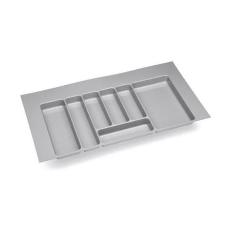 Range-couverts PVC Gris aluminium pour caisson de 350 mm