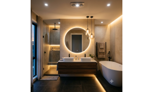 Éclairage salle de bain : LED, miroir et luminaires SDB | Quai 702