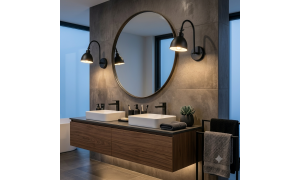 Applique murale salle de bain LED : éclairage miroir SDB | Quai 702
