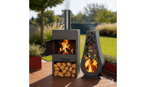 Cheminée d’extérieur Cook King – Élégance, chaleur et confort pour votre jardin | Quai 702