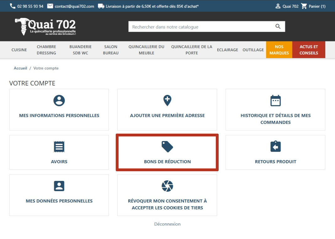 Quai 702 - Le compte client